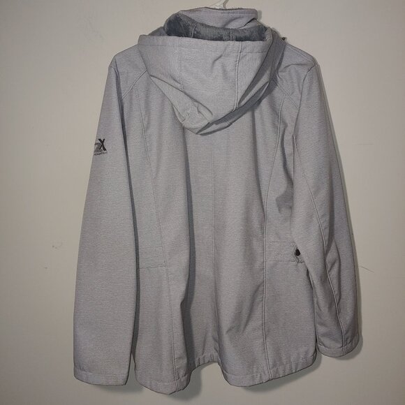 Zeroxposur Soft-shell Rain Jacket Size XL Light Grey - Picture 11 of 13
